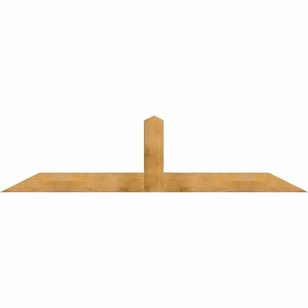 Ekena Millwork Portland Rough Sawn Timber Gable Bracket, Western Red Cedar, 96"W x 24"H x 6"D x 6"F, 6/12 Pitch GBW096X24X0606POR00RWR - main